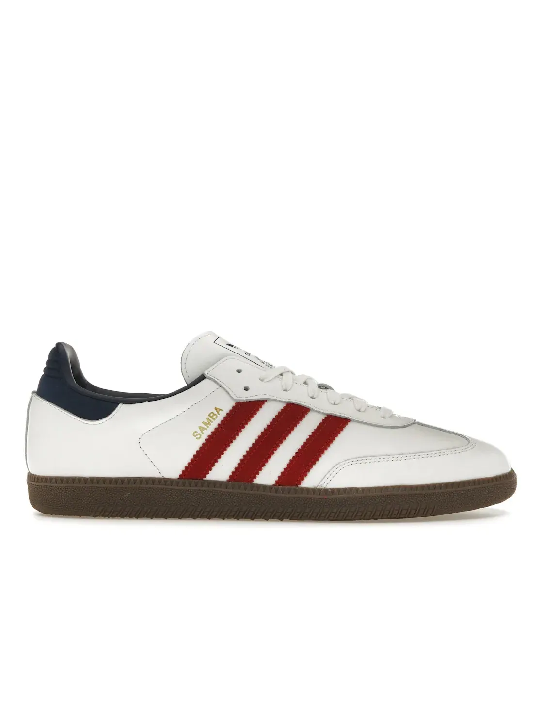 Мужские кроссовки для активного отдыха с классическим дизайном Adidas Samba OG — изображение 1 из 4, белый/красный/индиго