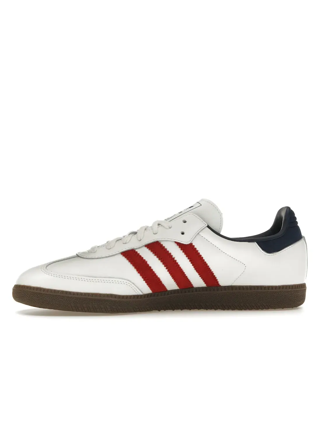 Мужские кроссовки для активного отдыха с классическим дизайном Adidas Samba OG — изображение 3 из 4, белый/красный/индиго