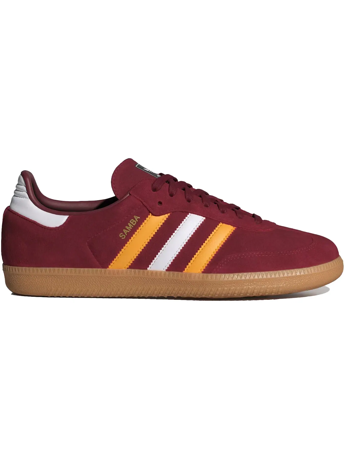 Мужские кроссовки lifestyle Samba OG Adidas — изображение 1 из 1, бордовый/желтый