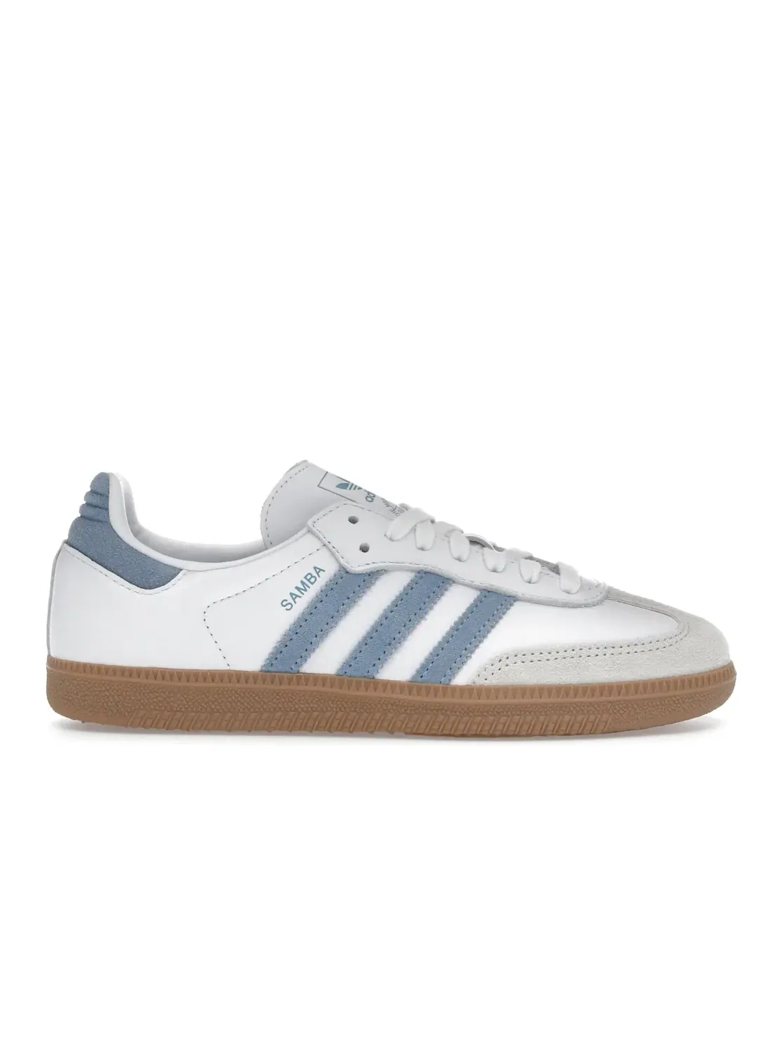 Женские кроссовки для повседневной носки Adidas Samba OG — изображение 1 из 4, белый//синий