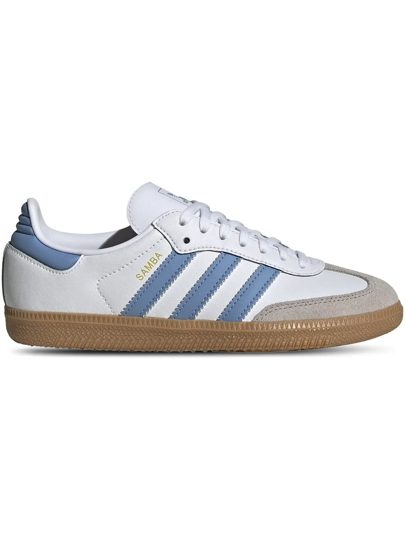 Детские кроссовки Lifestyle Adidas Samba OG — изображение 1 из 1, белый/синий