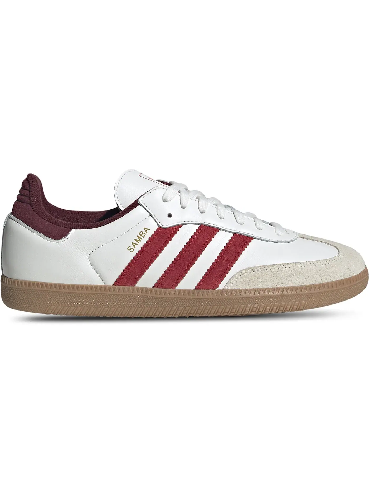 Мужские кроссовки lifestyle с замшевыми вставками Adidas Samba OG — изображение 1 из 1, белый красный
