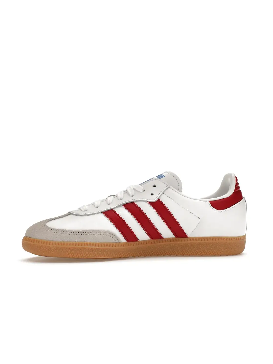 Мужские кроссовки с классическим дизайном Adidas Samba OG — изображение 3 из 4, белый/бордовый