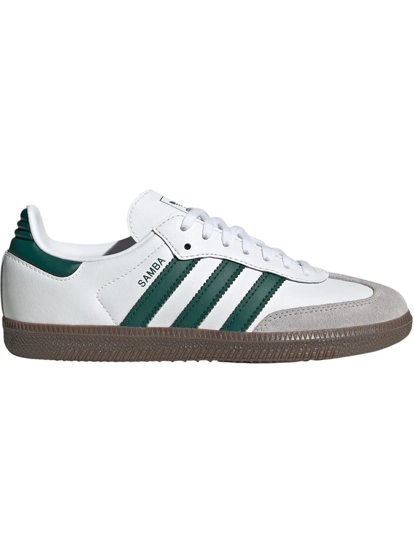 Детские кроссовки Lifestyle Adidas Samba OG — изображение 1 из 1, белый/зеленый