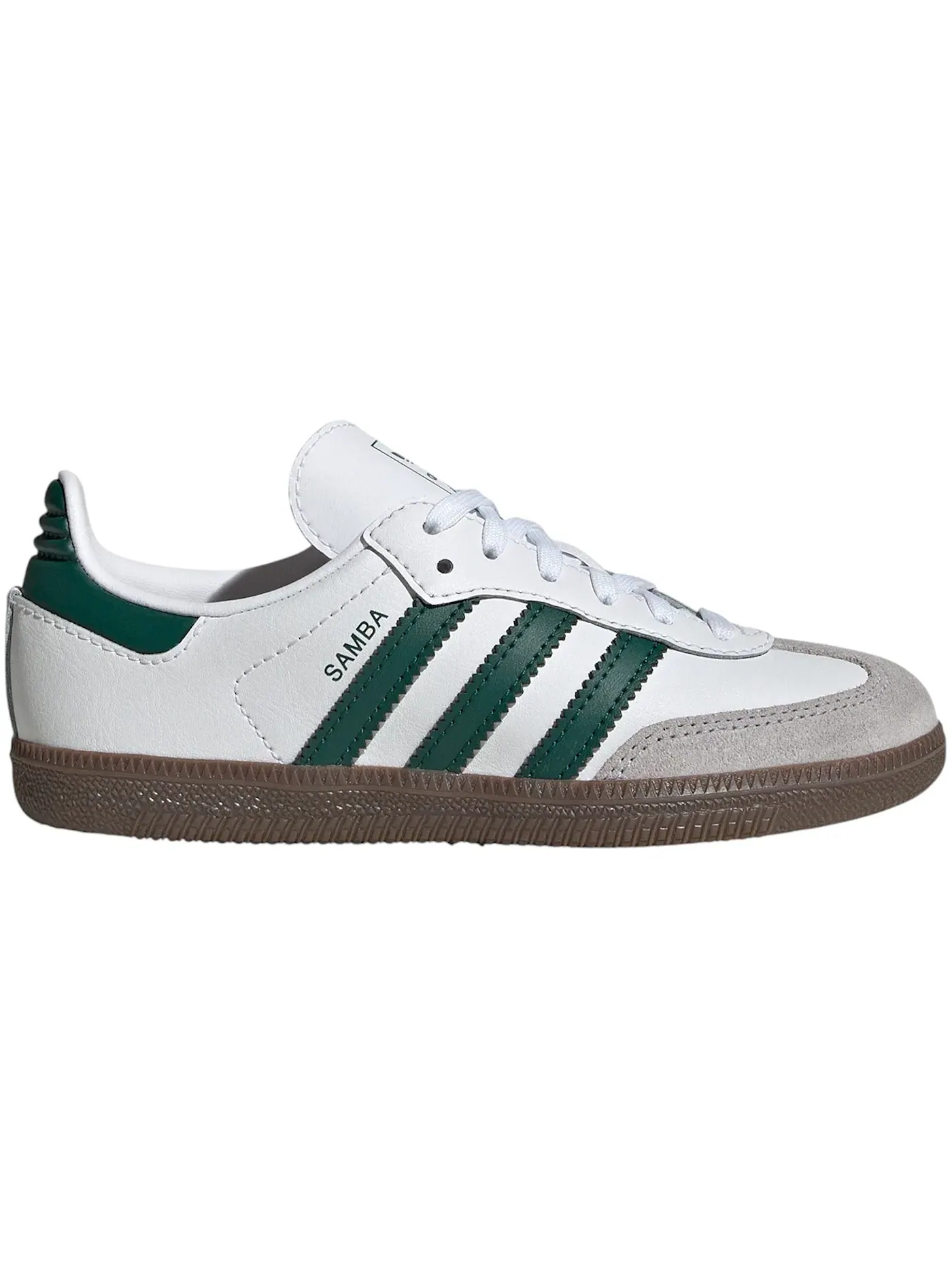 Детские кроссовки Lifestyle Adidas Samba OG — изображение 1 из 1, белый/зеленый