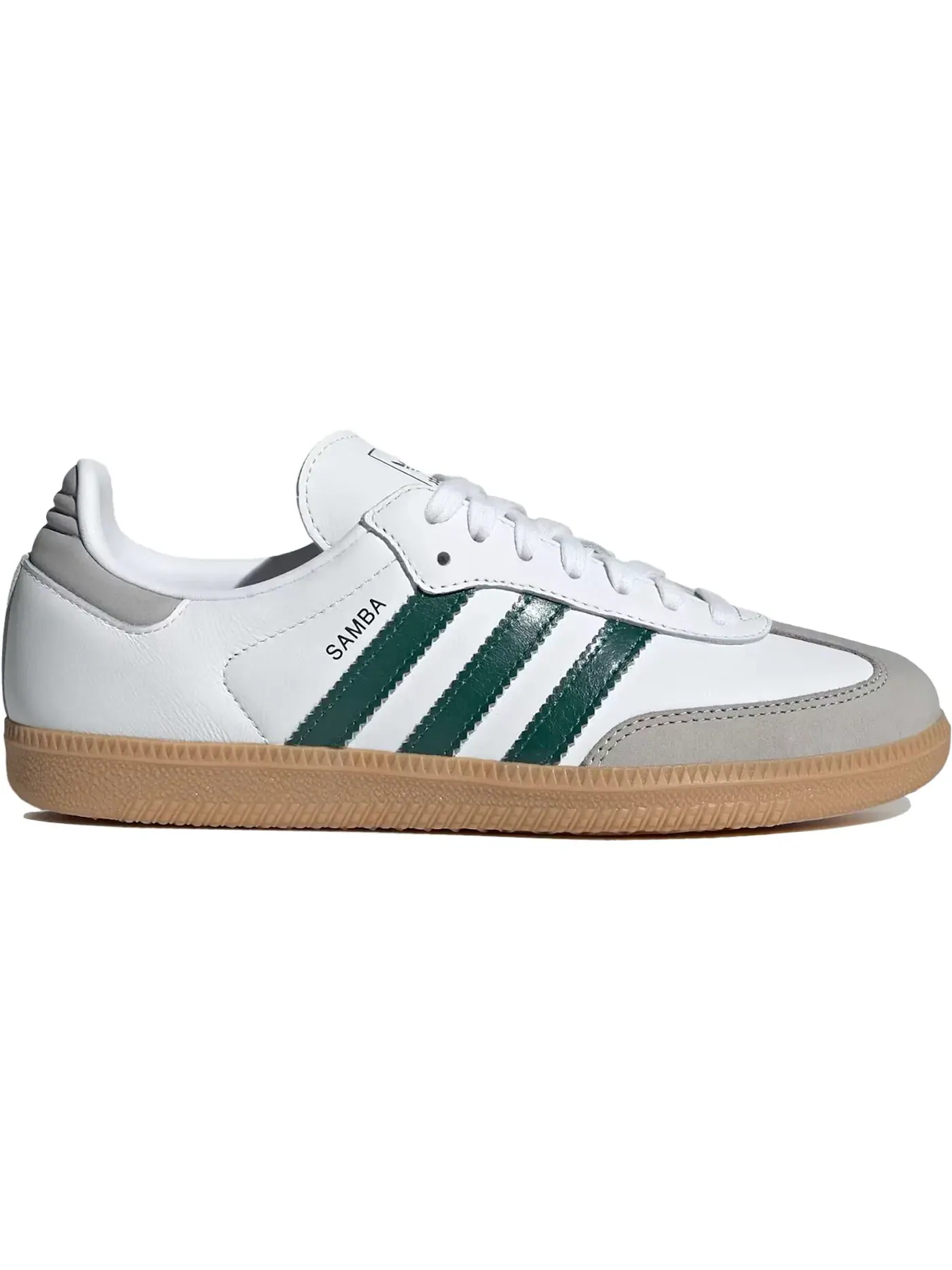 Женские кроссовки Lifestyle с замшевыми вставками Adidas Samba OG — изображение 1 из 1, белый зеленый серый