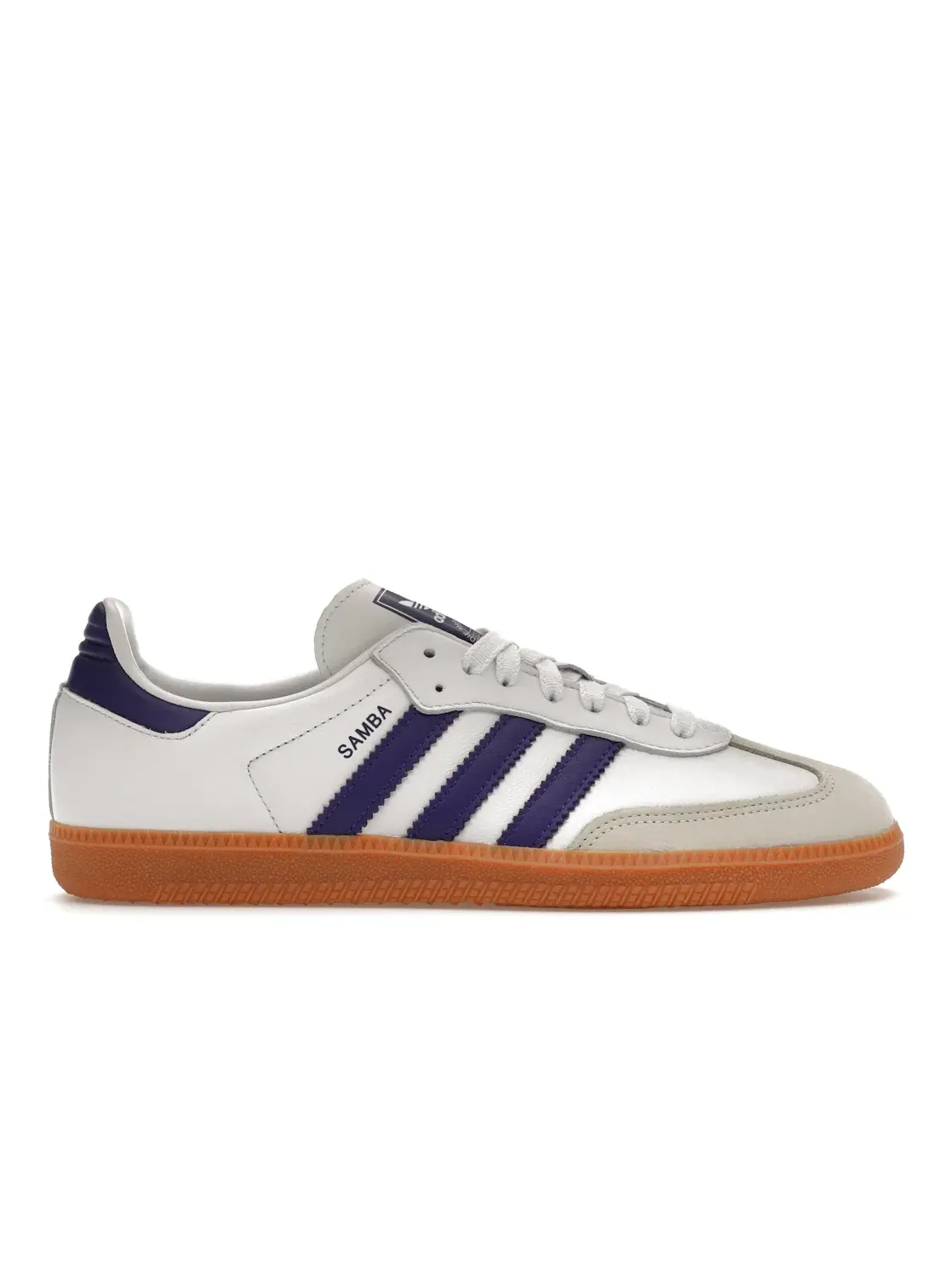 Женские кроссовки с контрастными полосками Adidas Samba OG — изображение 1 из 4, белый//белый
