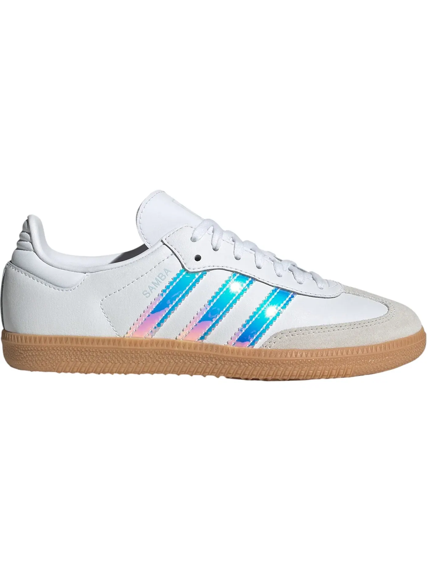 Детские кроссовки Lifestyle с принтом Adidas Samba OG — изображение 1 из 1, белый/белый