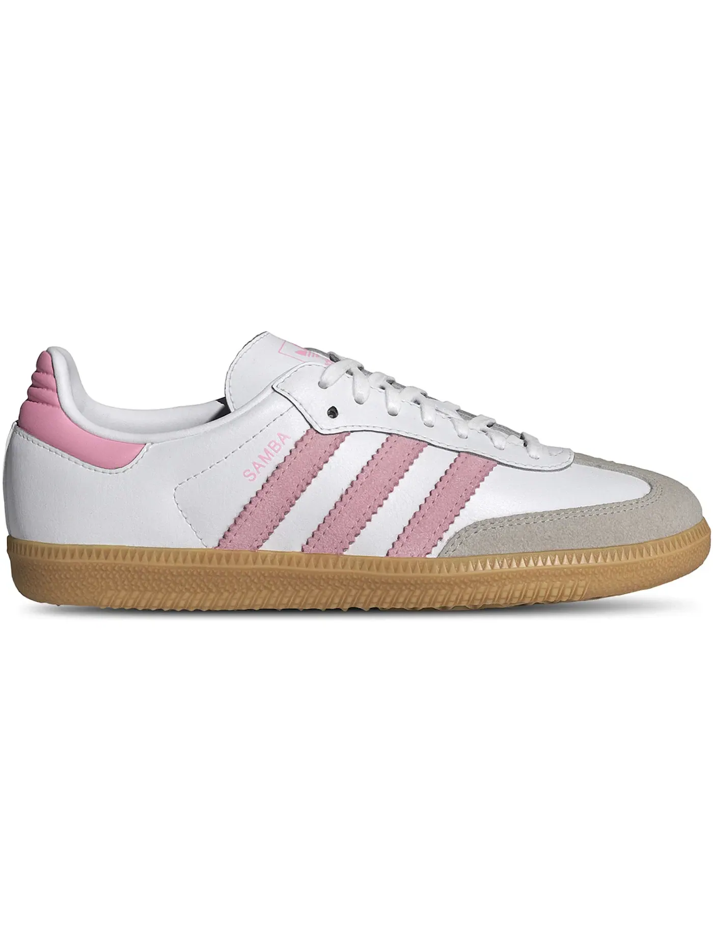 Детские кроссовки Lifestyle Adidas Samba OG — изображение 1 из 1, белый/светлый розовый