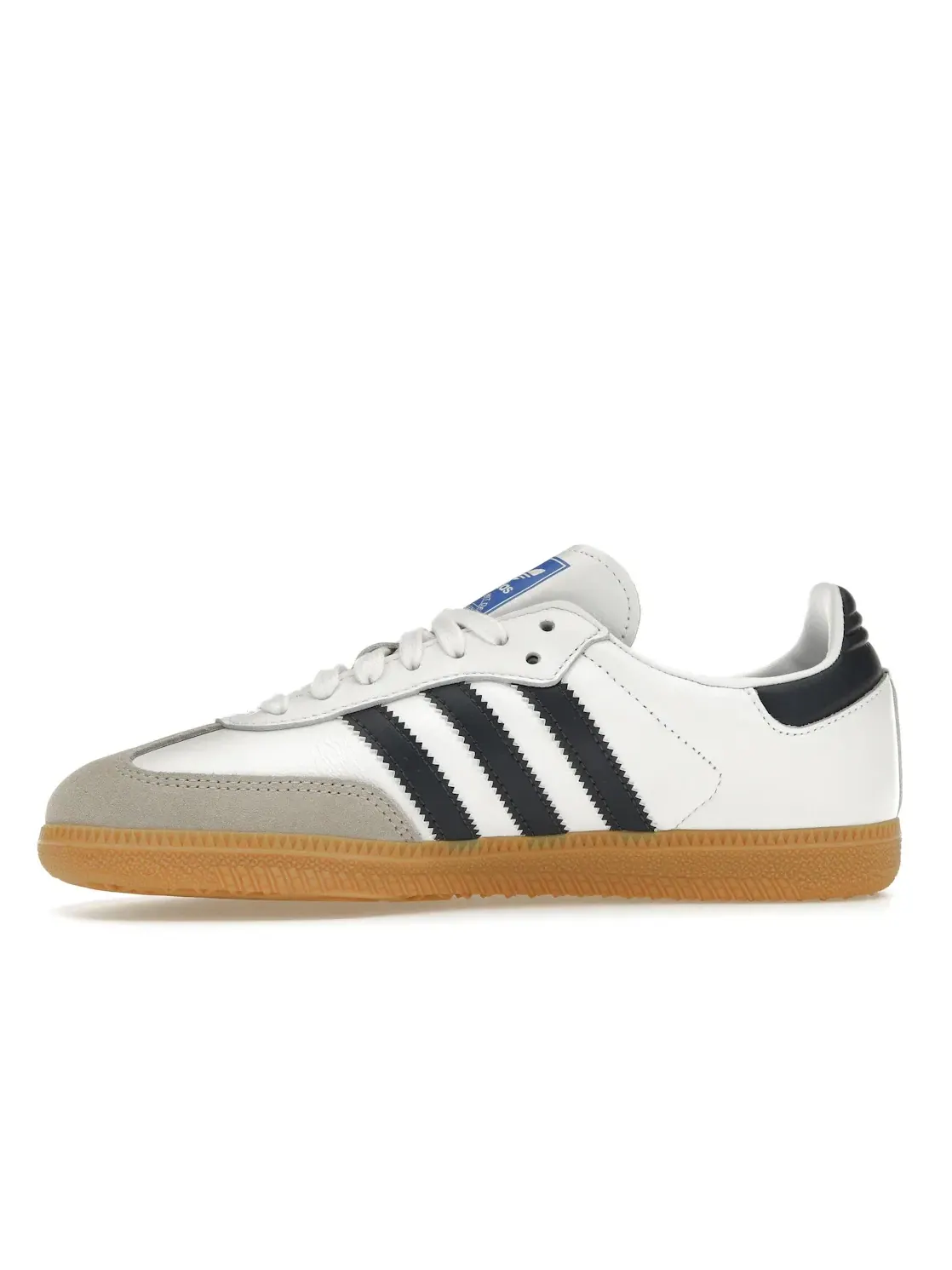 Мужские кроссовки с замшевыми вставками Adidas Samba OG — изображение 3 из 4, белый/индиго