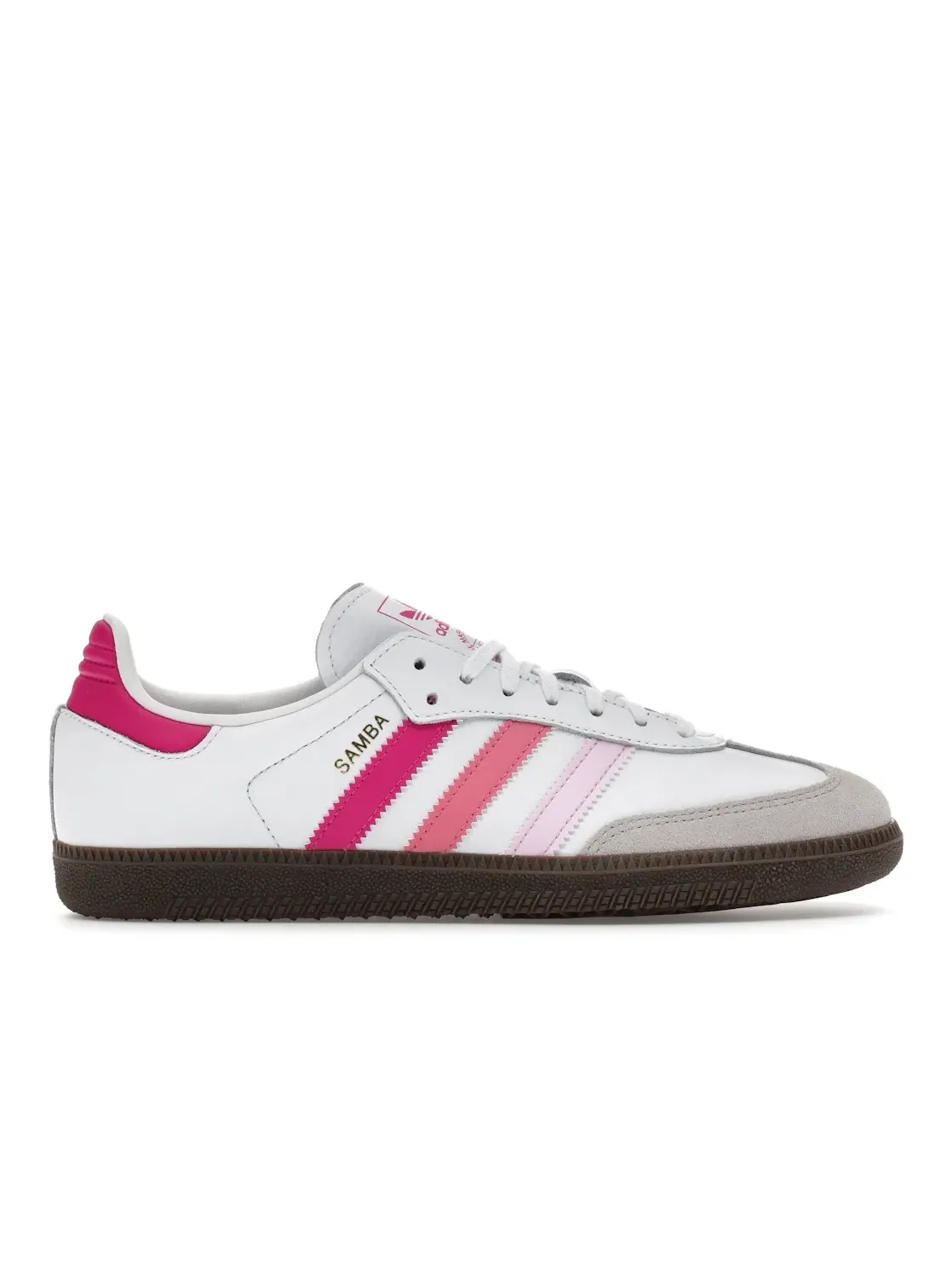 Детские кроссовки Lifestyle с цветовой гаммой Adidas Samba OG — изображение 1 из 4, белый//розовый