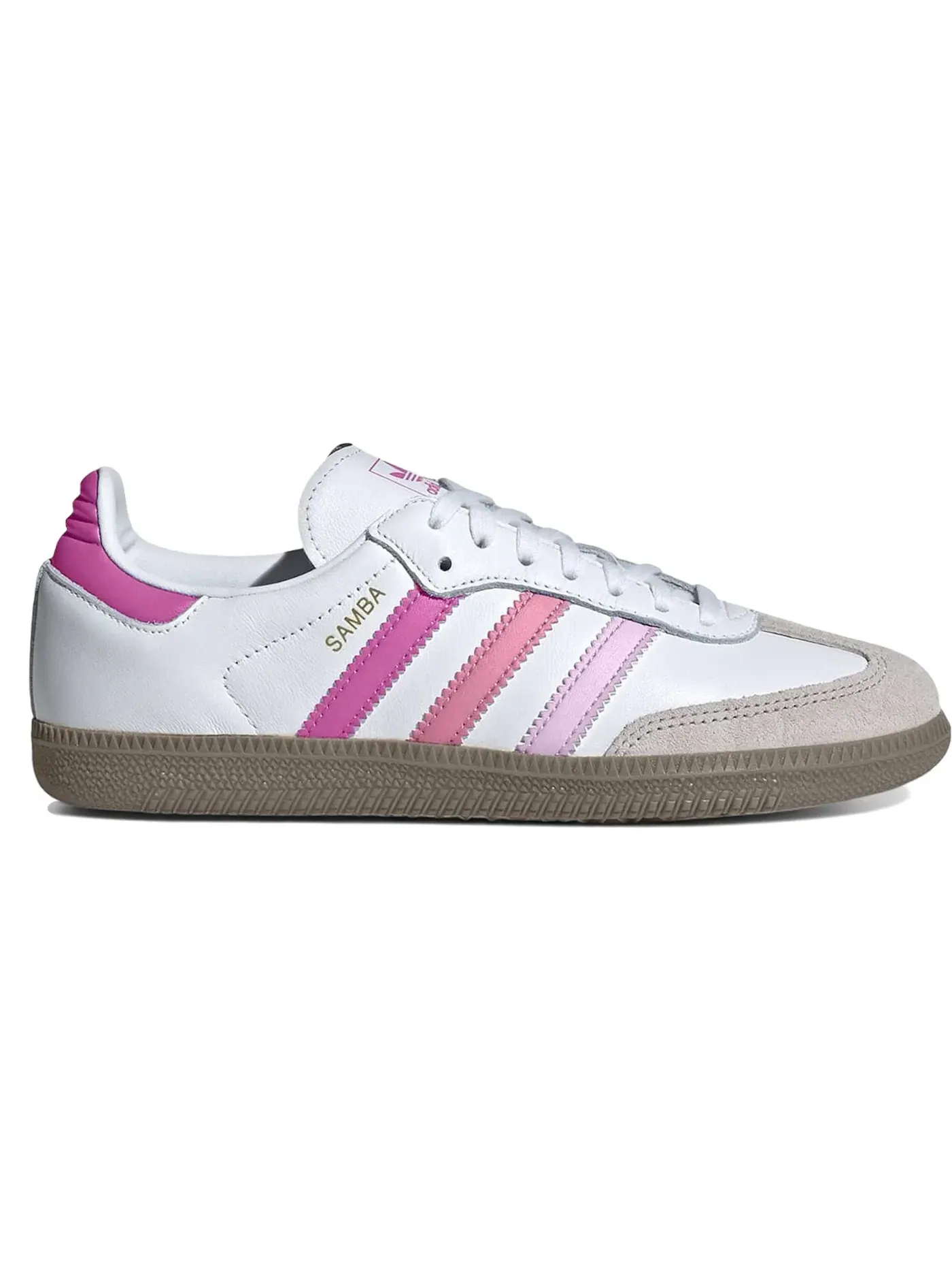 Детские кроссовки lifestyle Adidas Samba OG — изображение 1 из 1, белый//розовый