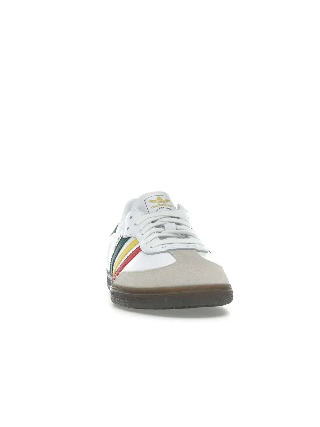 Мужские кроссовки для повседневной носки Adidas Samba OG — изображение 2 из 4, белый/желтый/зеленый