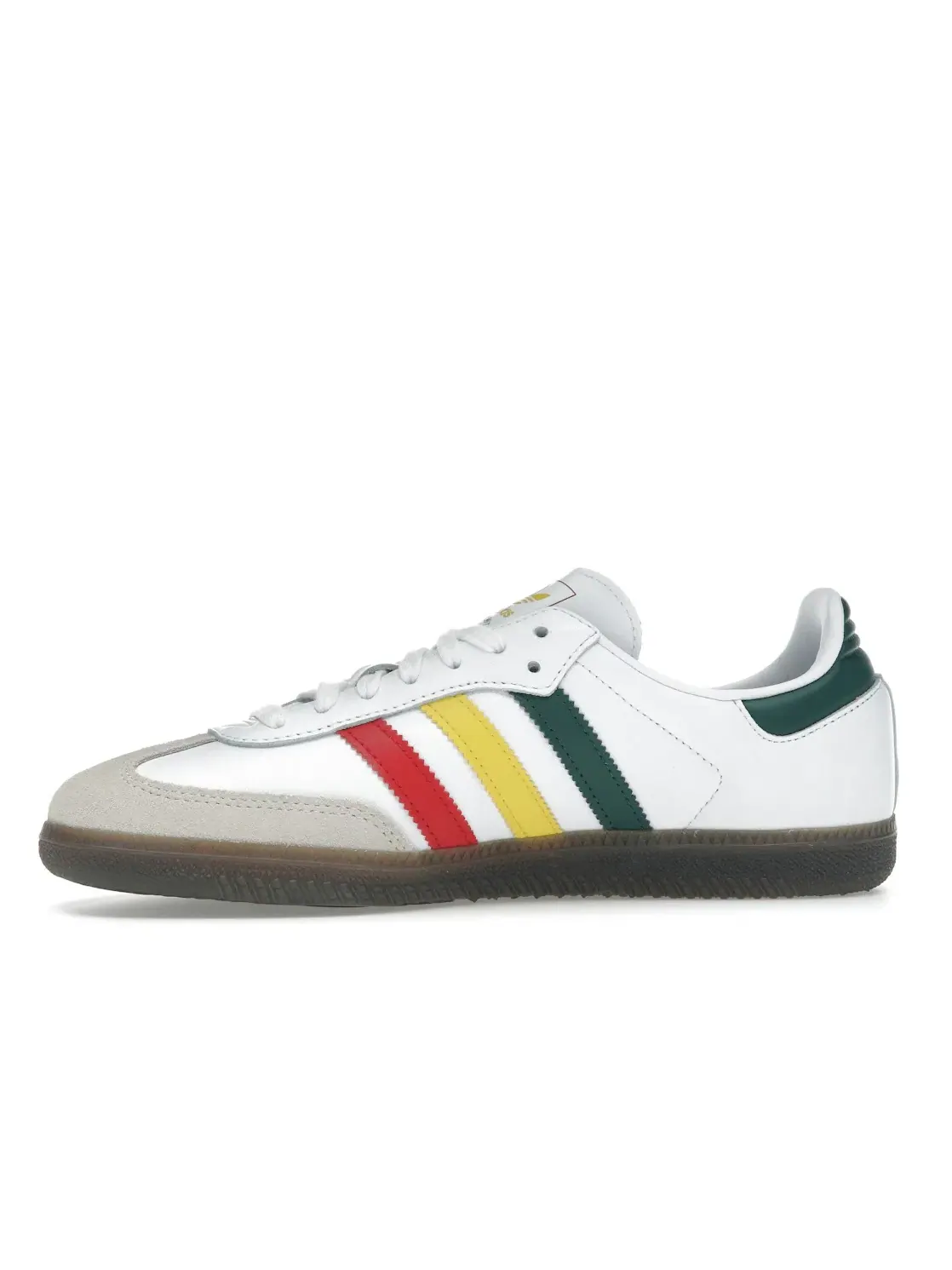 Мужские кроссовки для повседневной носки Adidas Samba OG — изображение 3 из 4, белый/желтый/зеленый