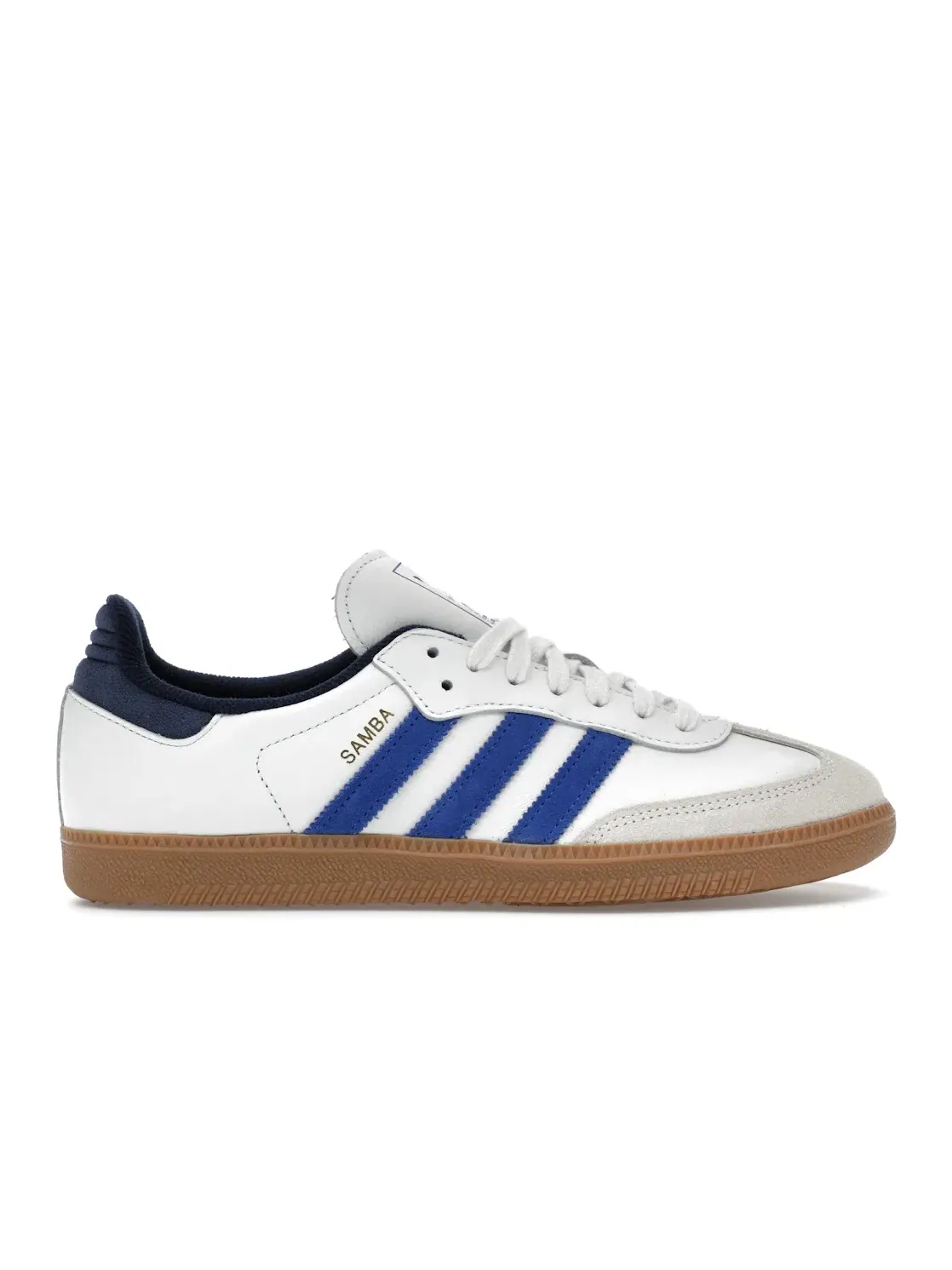 Мужские кроссовки Lifestyle с контрастным дизайном Adidas Samba OG — изображение 1 из 4, белый/синий/индиго