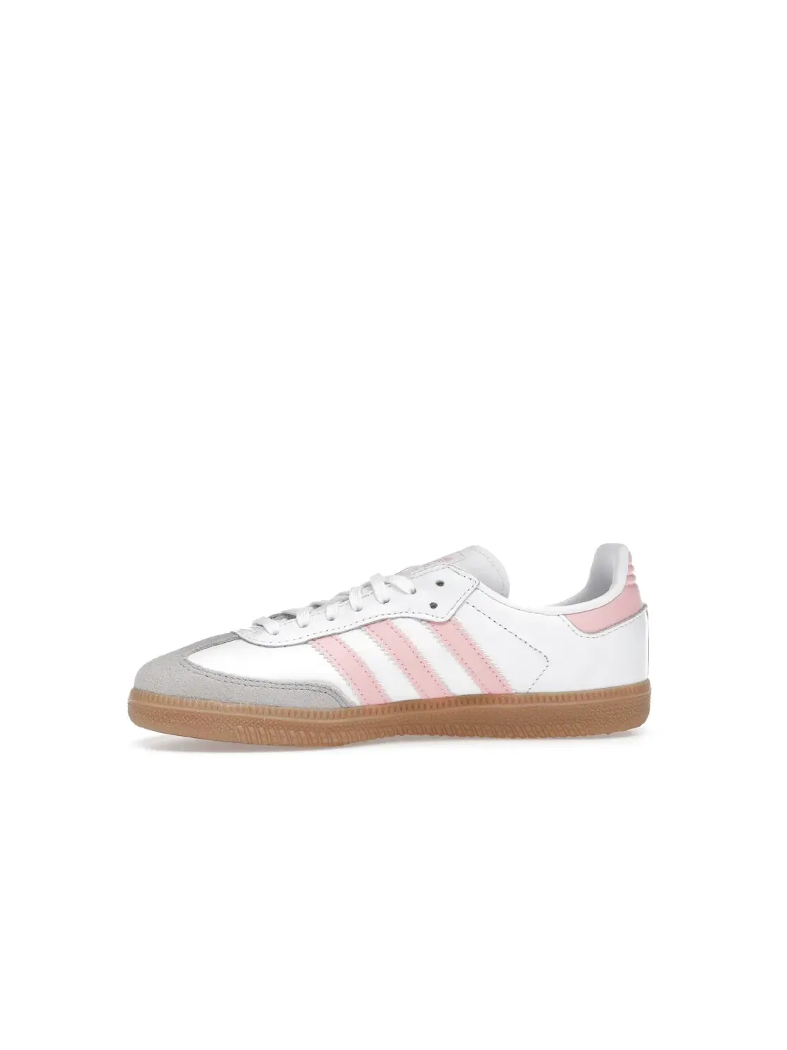 Детские кроссовки с замшевыми вставками Adidas Samba OG — изображение 3 из 4, белый розовый