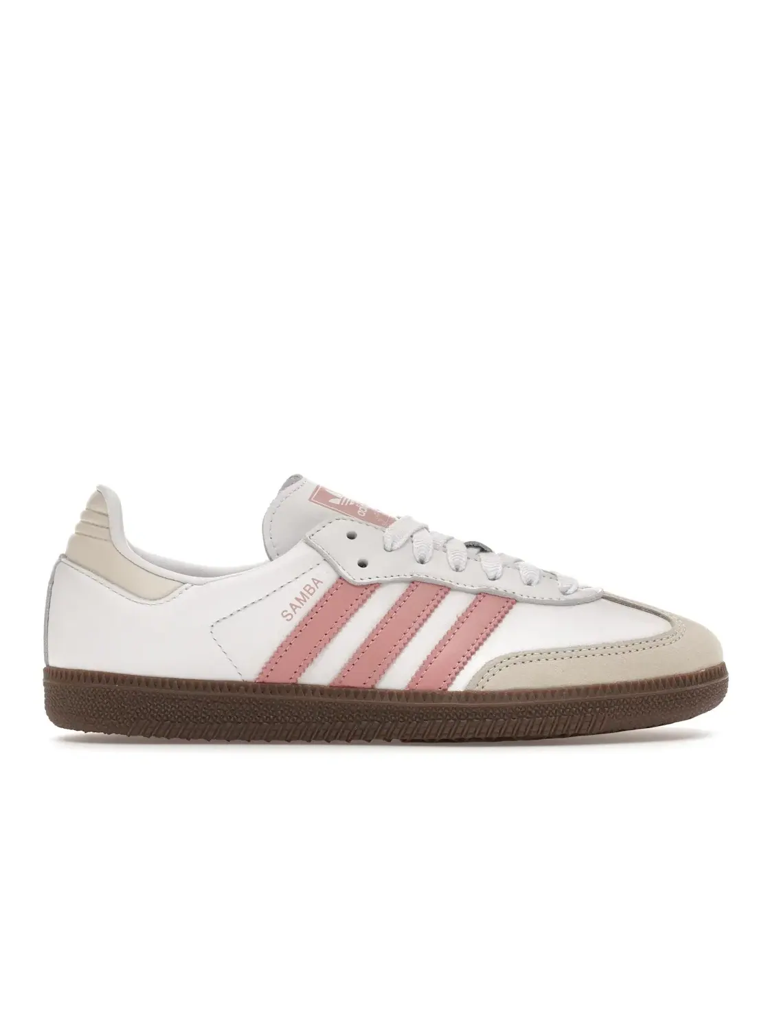 Женские кроссовки с замшевыми акцентами Adidas Samba OG — изображение 1 из 4, белый//белый