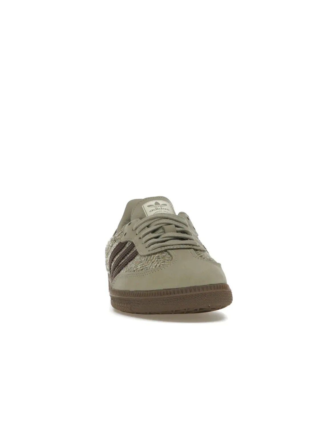 Мужские кроссовки с твидом Adidas Samba OG — изображение 2 из 4, бежевый/коричневый/белый