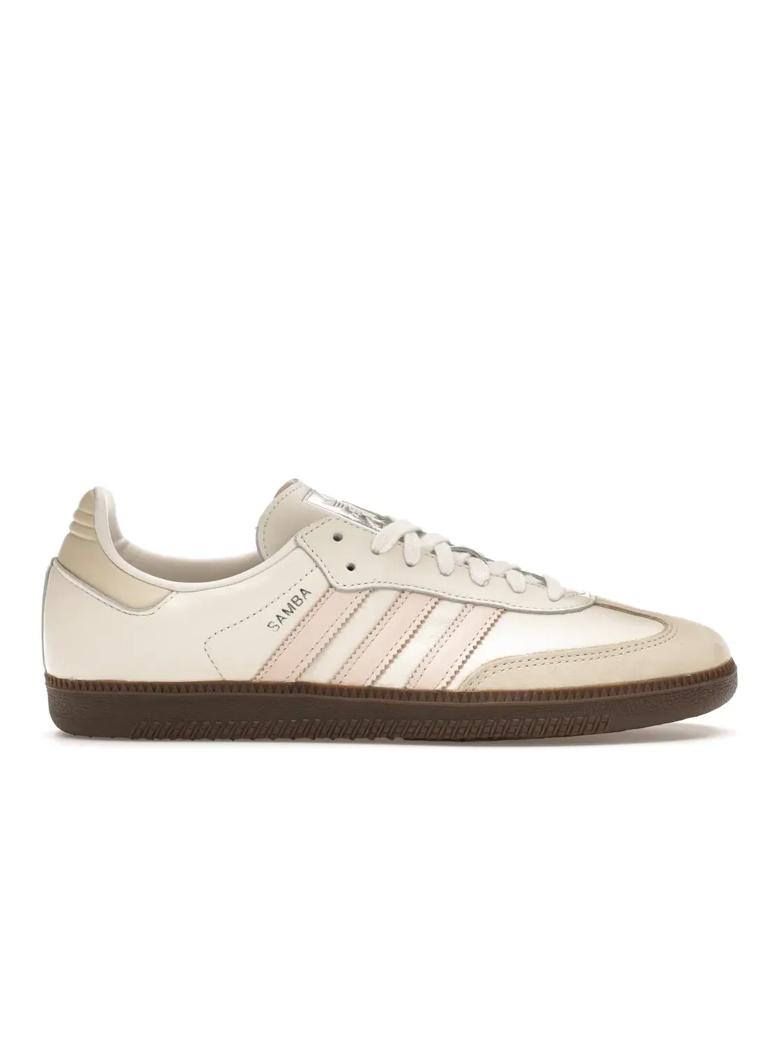 Женские кроссовки с замшевыми вставками Adidas Samba OG — изображение 1 из 4, белый