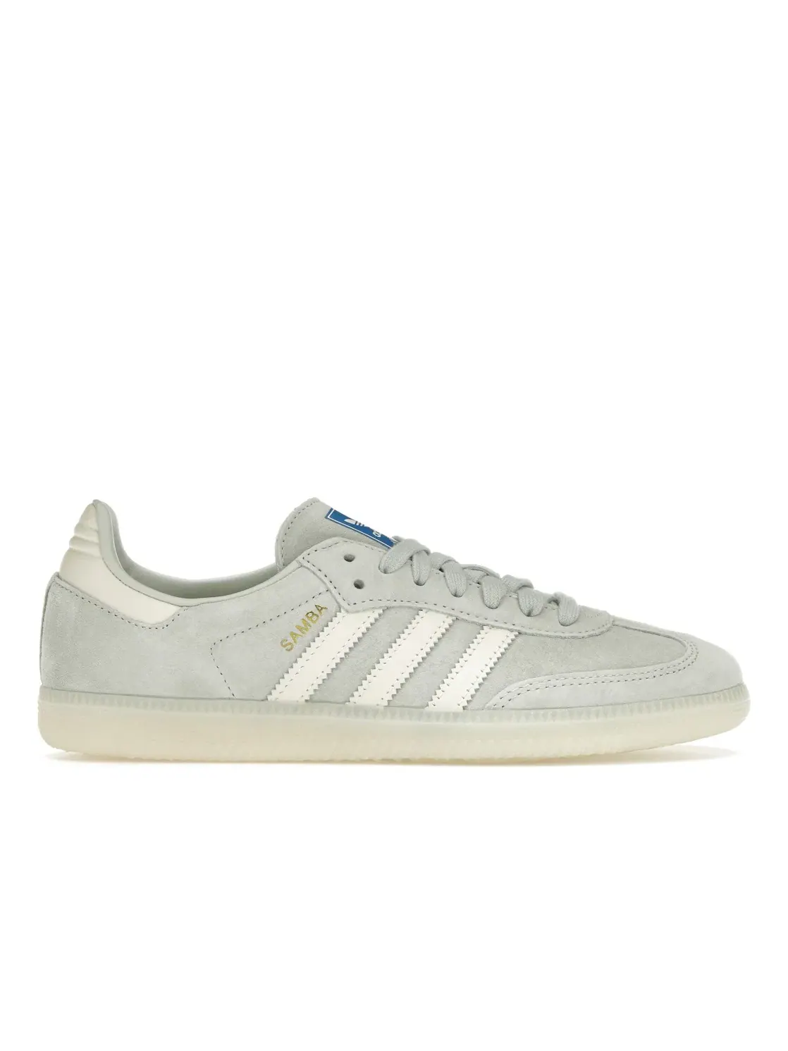 Женские кроссовки с замшевым верхом Adidas Samba OG — изображение 1 из 4, серебристый/белый/белый
