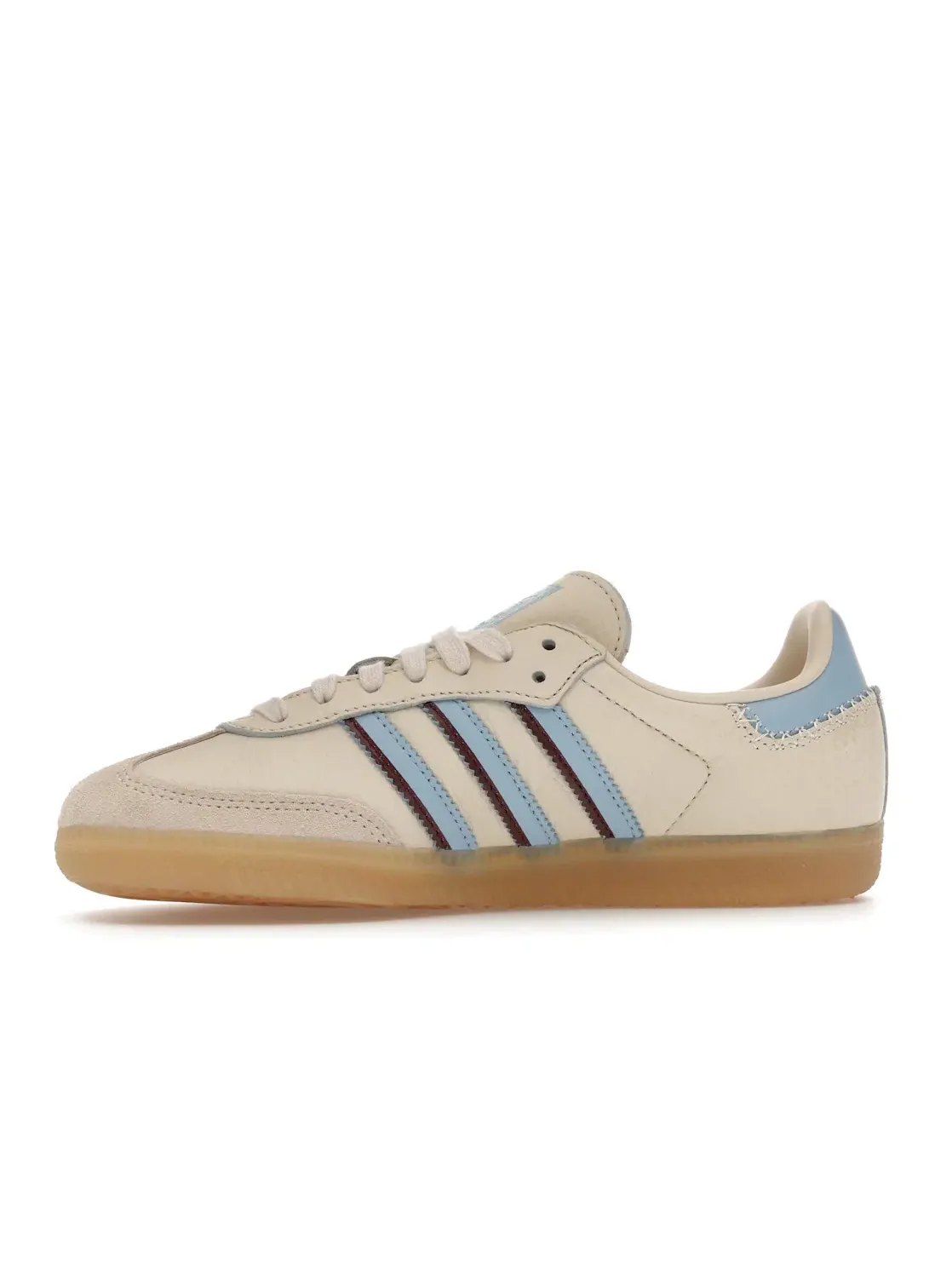 Мужские кроссовки с замшевыми вставками Adidas Samba OG — изображение 3 из 4, белый прозрачный красный