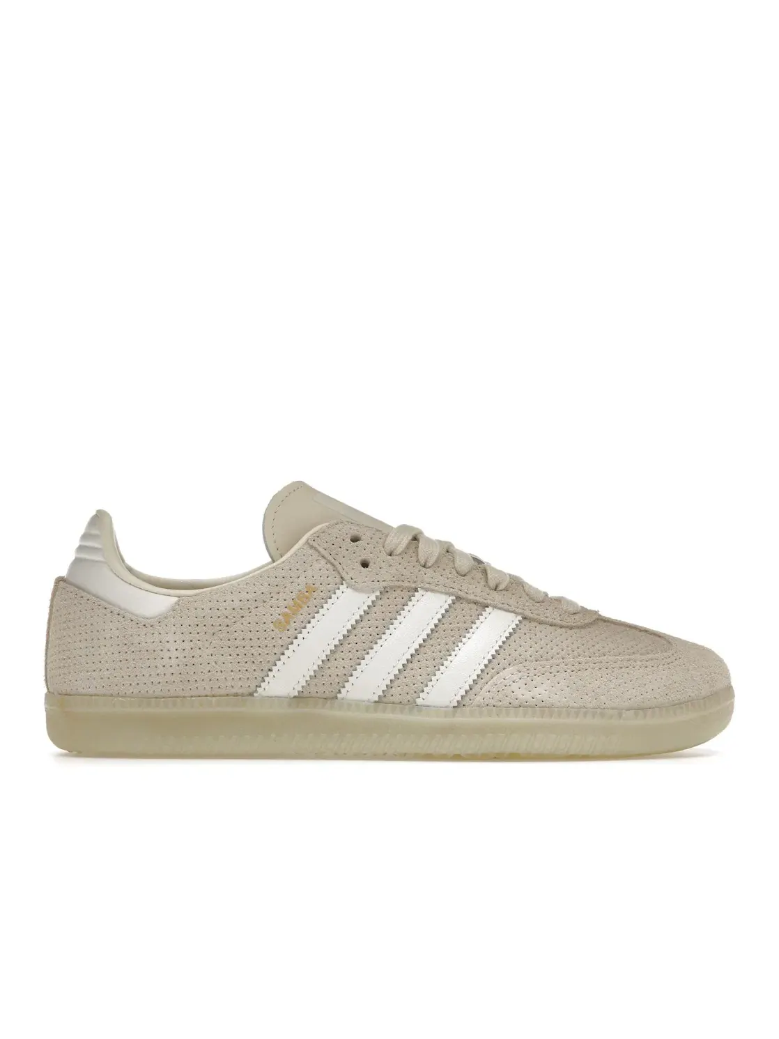 Мужские кроссовки с замшевыми вставками Adidas Samba OG — изображение 1 из 4, белый/белый/зеленый