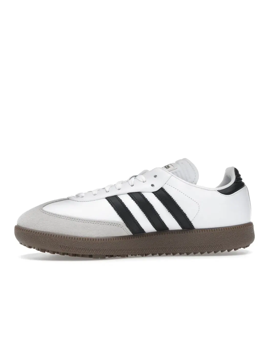Мужские гольф-туфли с шипами Samba Spikeless Adidas — изображение 3 из 4, белый черный