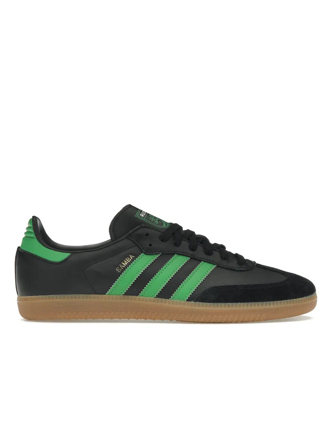 Мужские кеды Lifestyle Adidas Adidas Samba Team — изображение 1 из 4, черный/зеленый