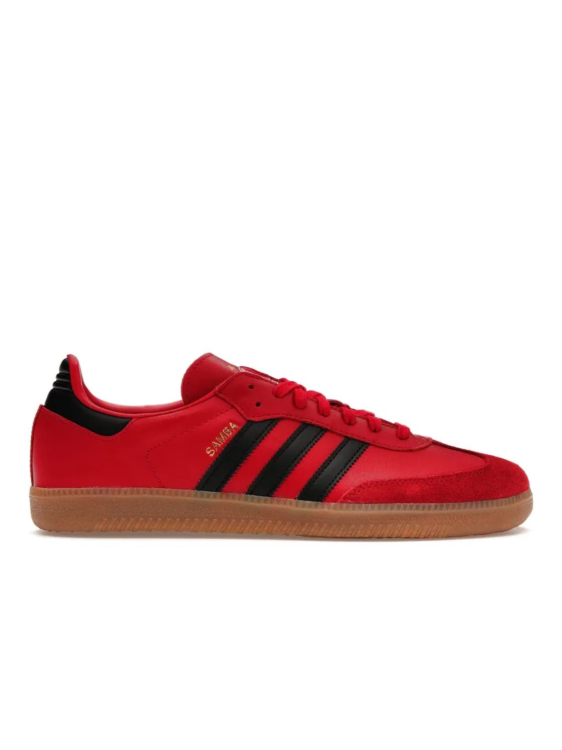 Мужские кроссовки Lifestyle Adidas Samba Team — изображение 1 из 4, красный/черный