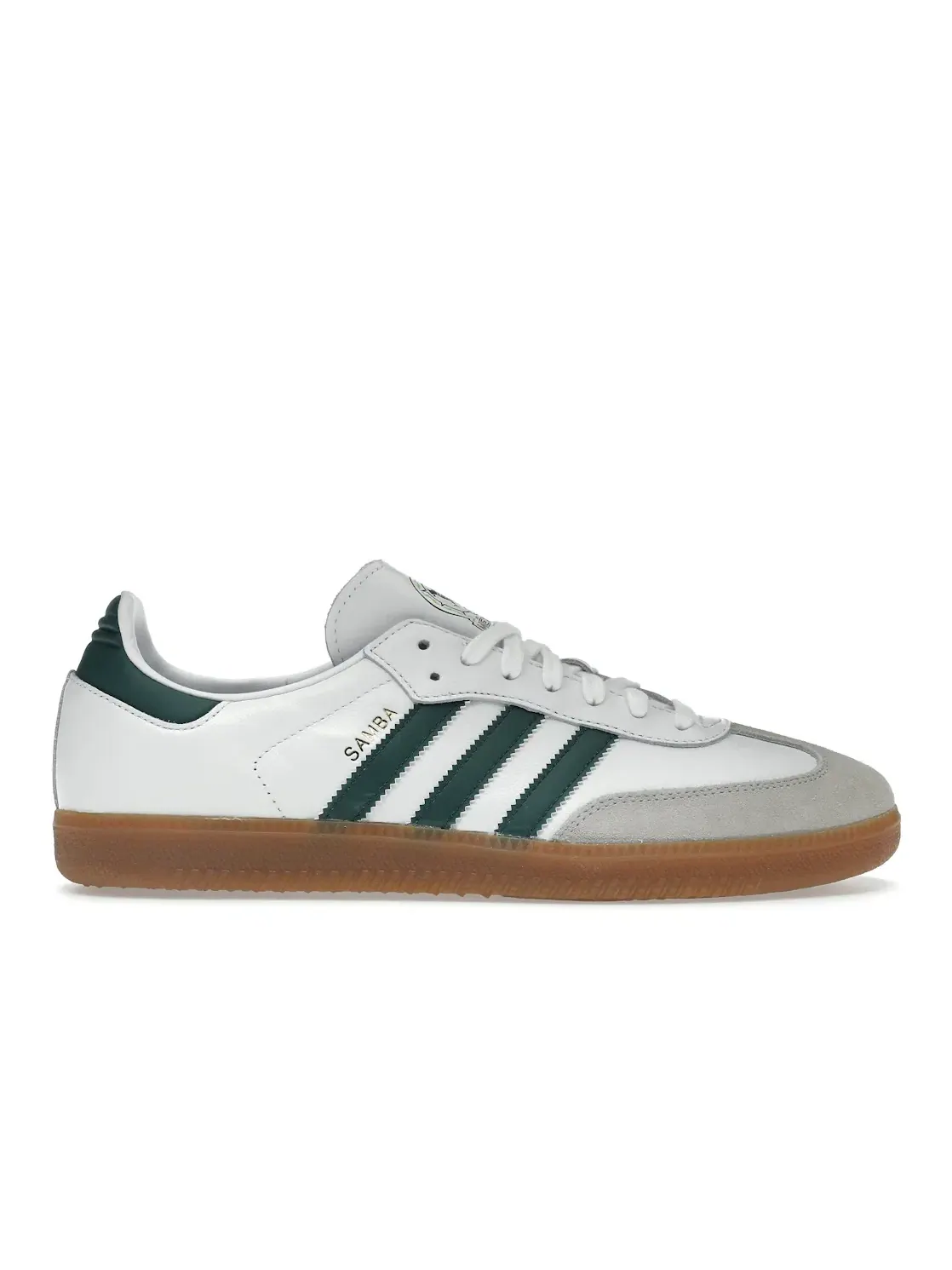 Мужские кроссовки с принтом Adidas Samba Team — изображение 1 из 4, белый/зеленый