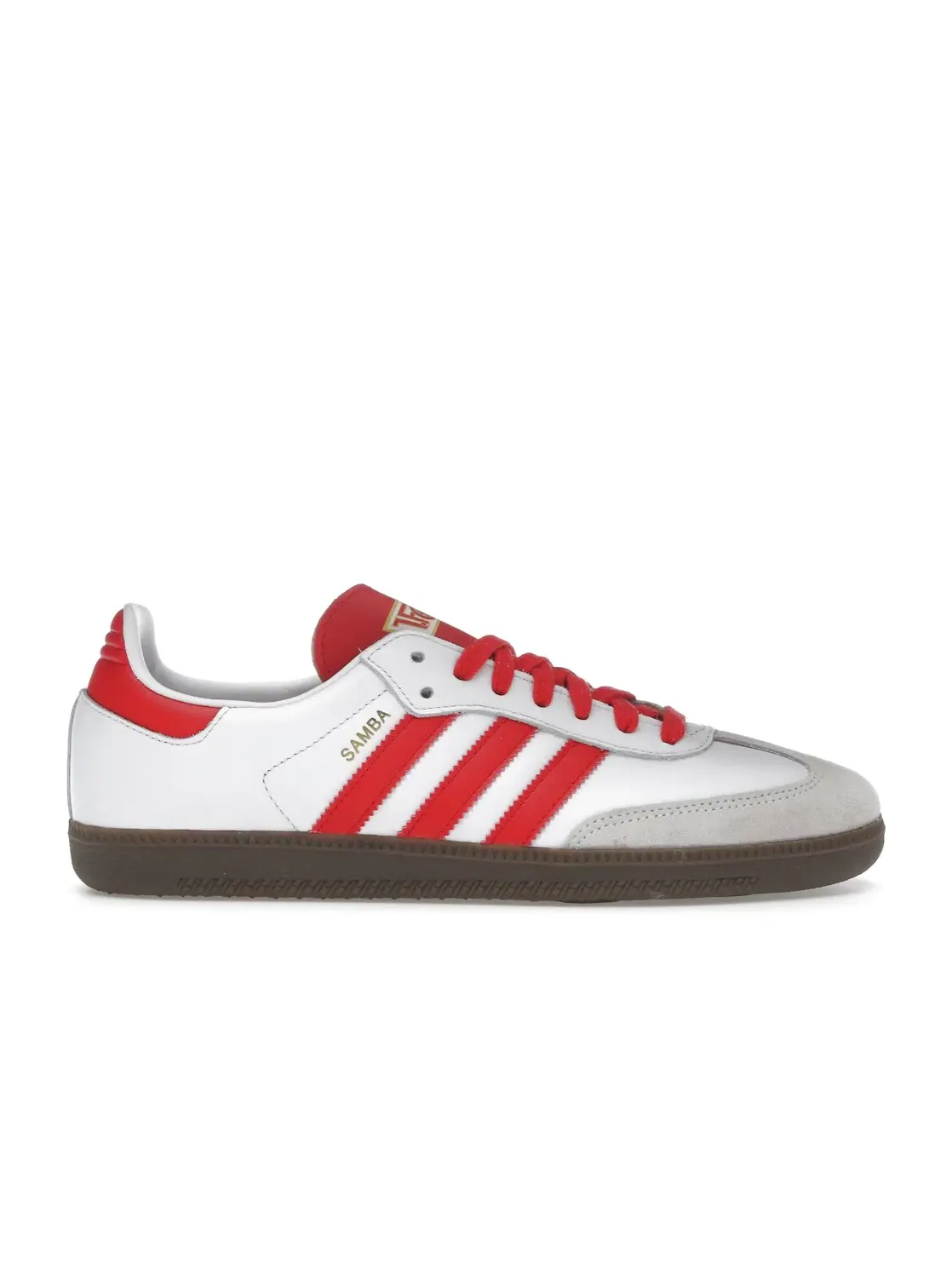 Мужские кроссовки Lifestyle Adidas Samba — изображение 1 из 4, белый/красный