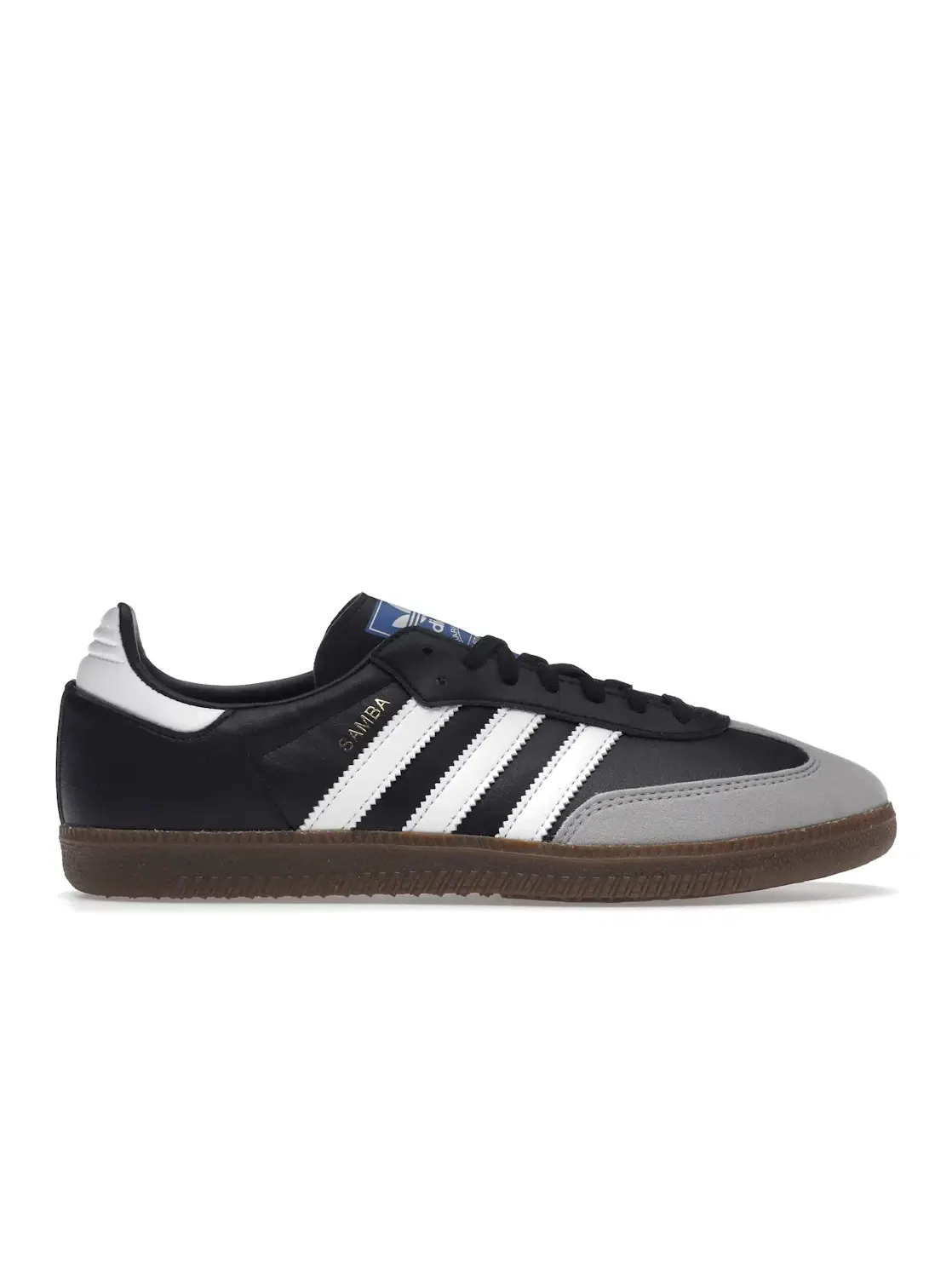 Мужские кроссовки повседневные Adidas Samba Vegan — изображение 1 из 4, белый/черный