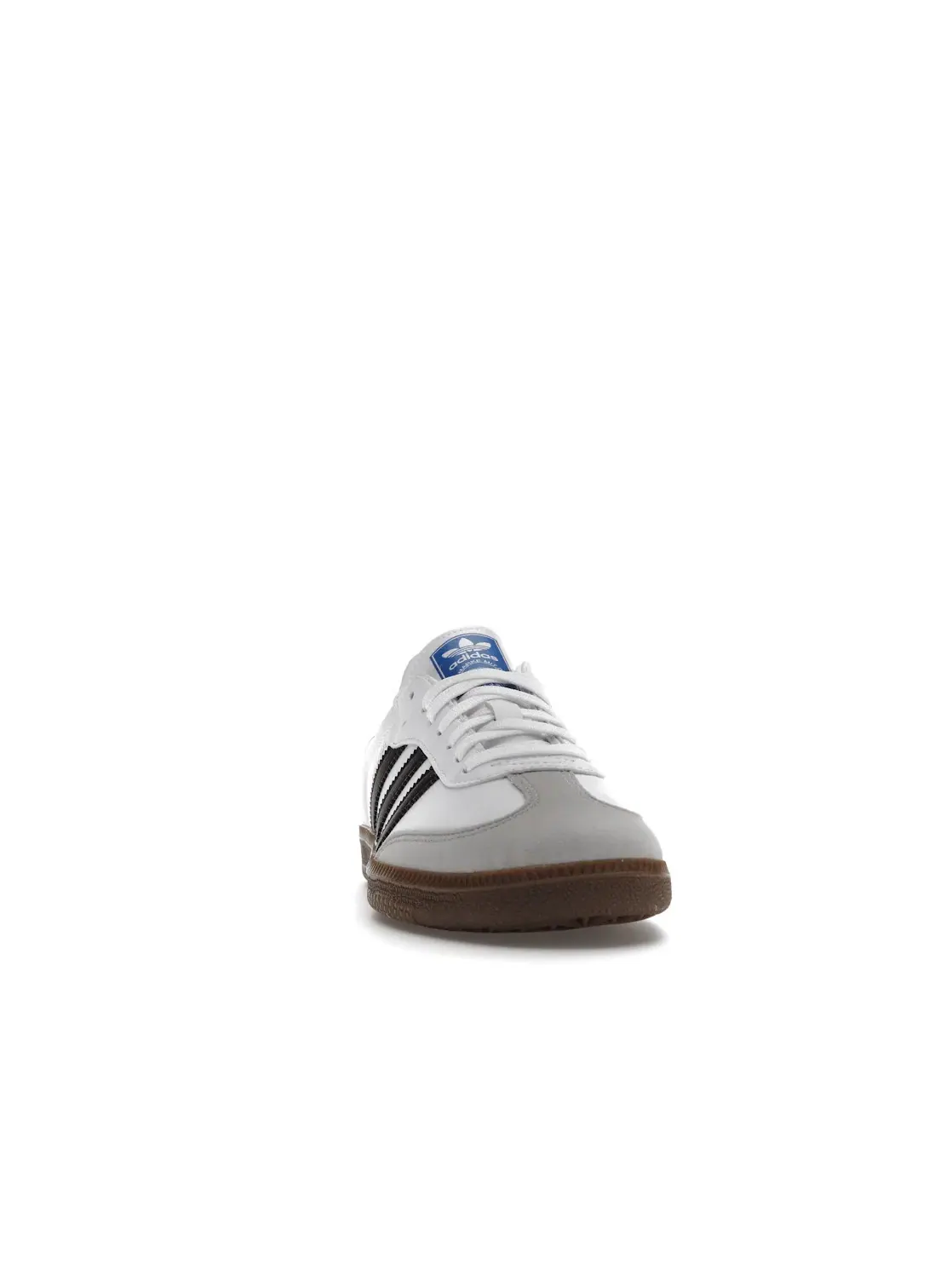 Мужские кроссовки для повседневной носки Adidas Samba Vegan — изображение 2 из 4, белый/черный