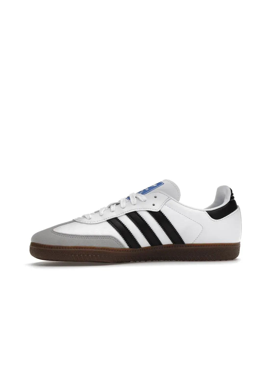 Мужские кроссовки для повседневной носки Adidas Samba Vegan — изображение 3 из 4, белый/черный