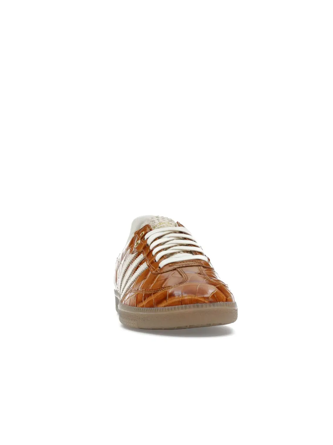 Мужские кроссовки с крокодиловым принтом Adidas Samba — изображение 2 из 4, белый/коричневый