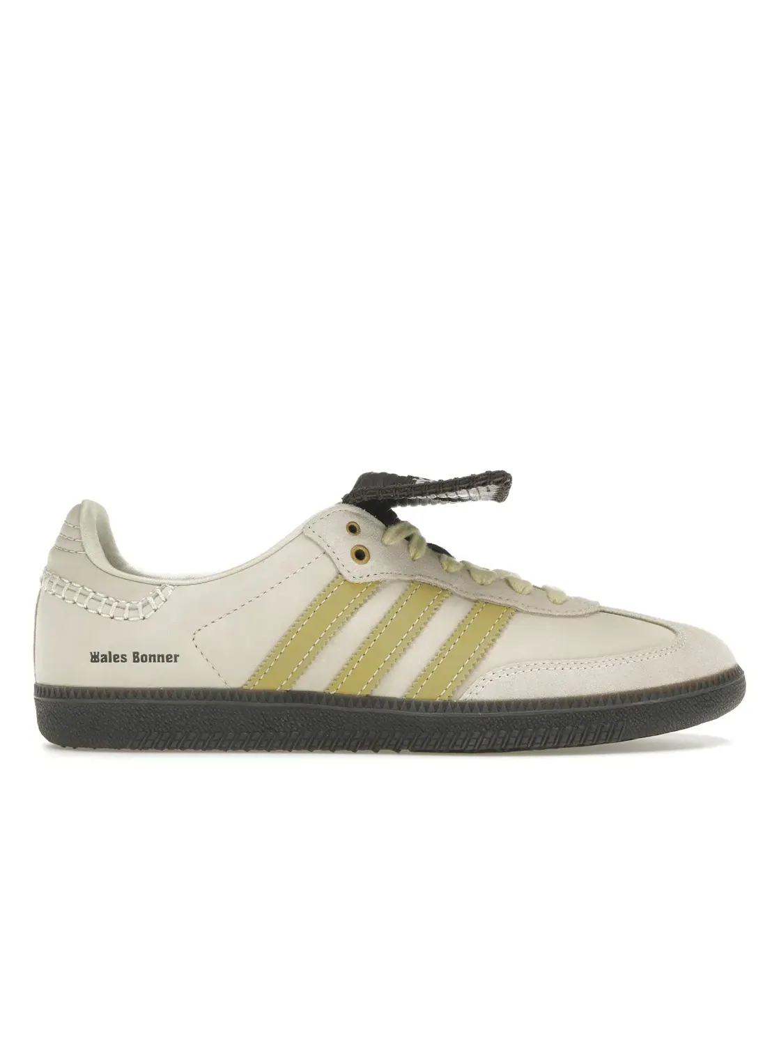 Мужские кроссовки с замшевыми вставками Adidas Samba — изображение 1 из 4, коричневый//желтый