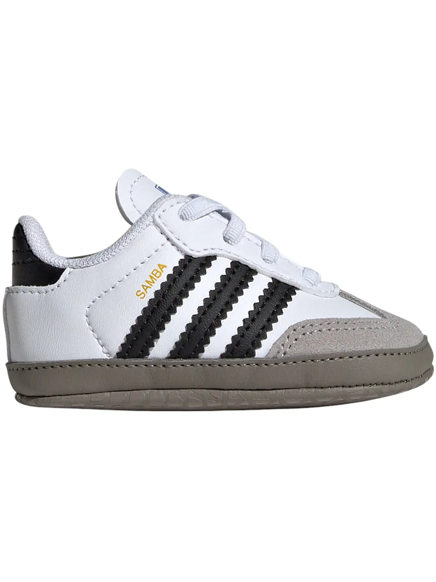 Детские кроссовки с замшевыми вставками Adidas Samba — изображение 1 из 1, белый/черный/прозрачный