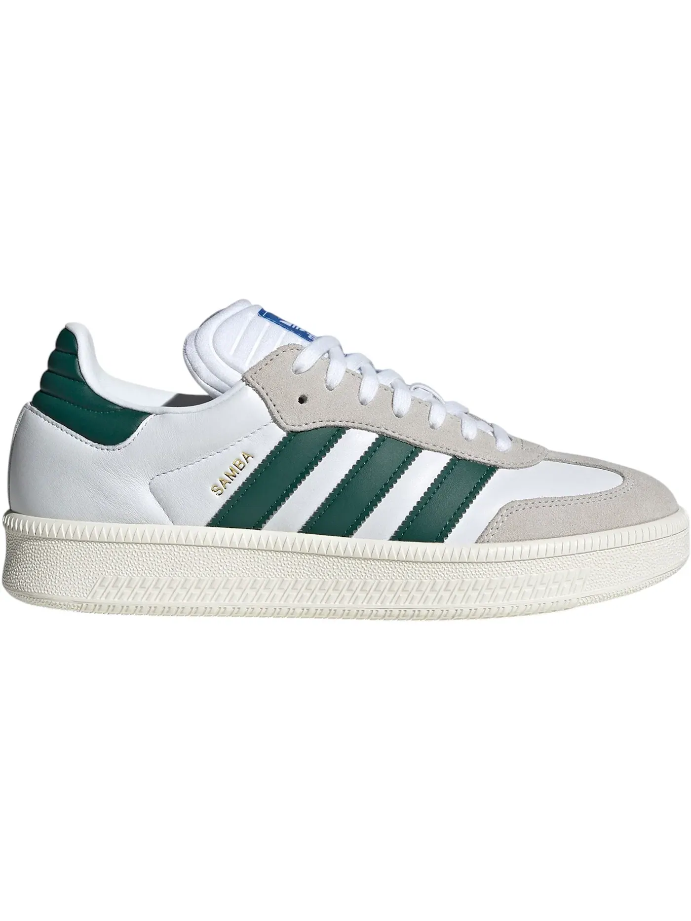 Мужские кроссовки Lifestyle Adidas Samba XLG — изображение 1 из 1, белый/зеленый/белый