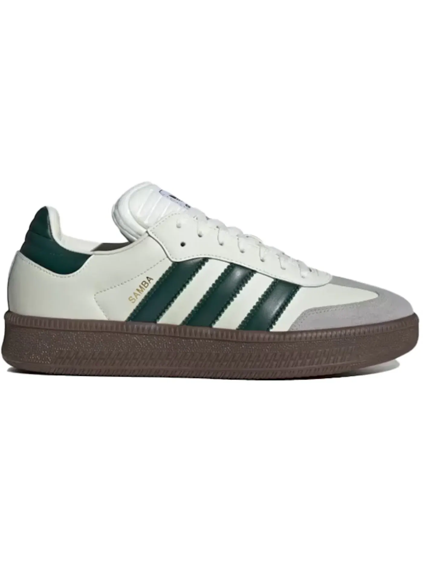 Мужские кроссовки Lifestyle Adidas Samba XLG — изображение 1 из 1, слоновая кость/зеленый