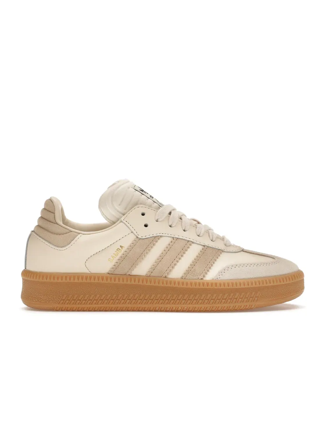 Мужские кроссовки с увеличенной подошвой Adidas Samba XLG — изображение 1 из 4, белый/бежевый/белый