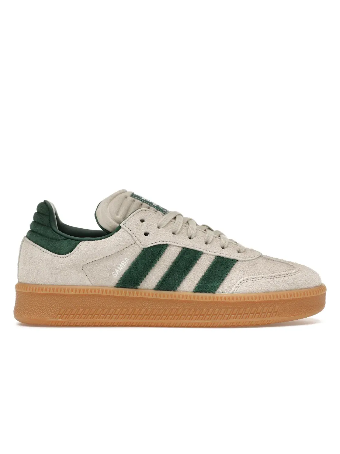 Мужские кроссовки Lifestyle с контрастными акцентами Adidas Samba XLG — изображение 1 из 4, серый/зеленый