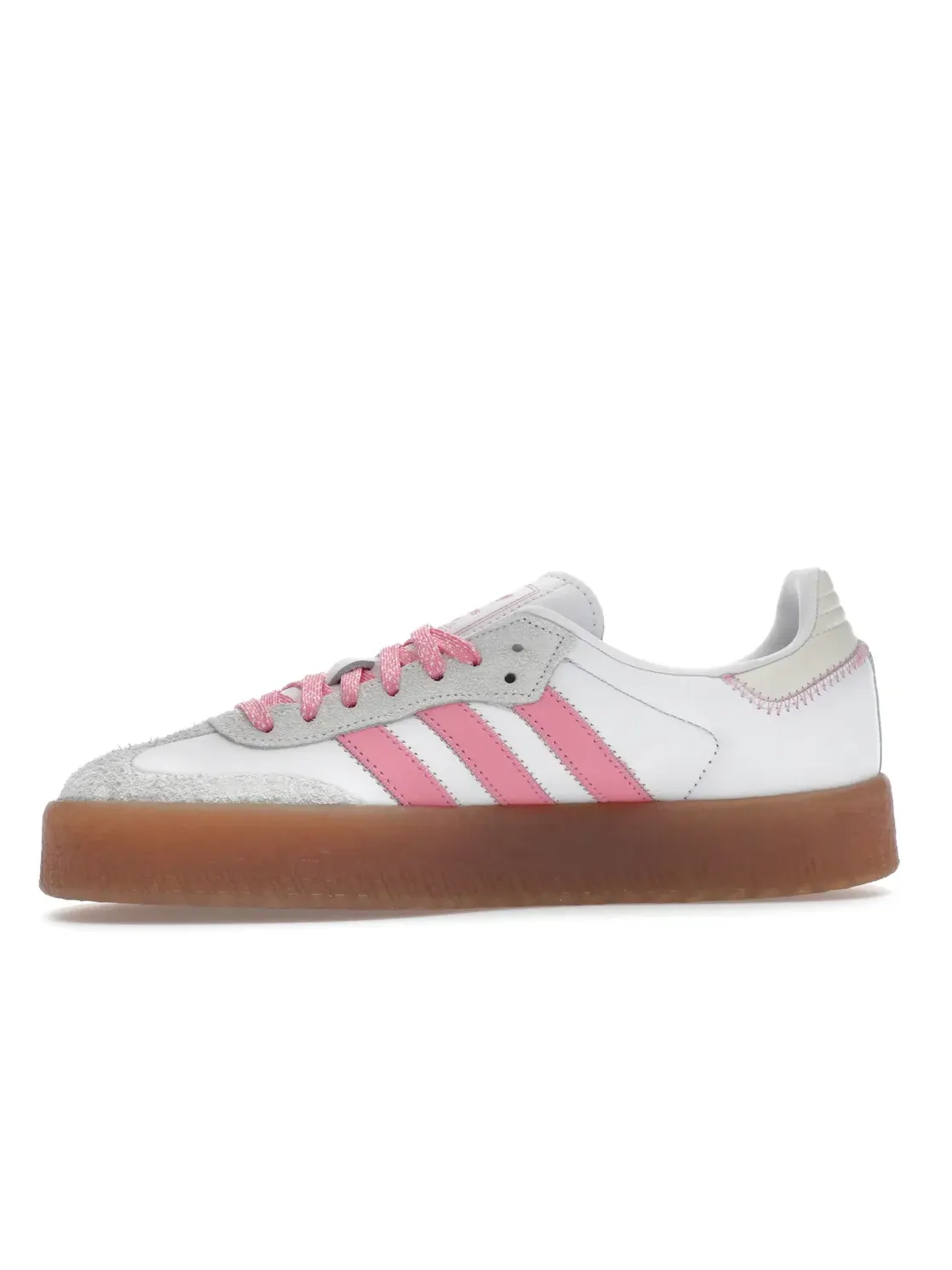 Женские кроссовки Lifestyle Adidas Sambae — изображение 3 из 4, белый/розовый/белый