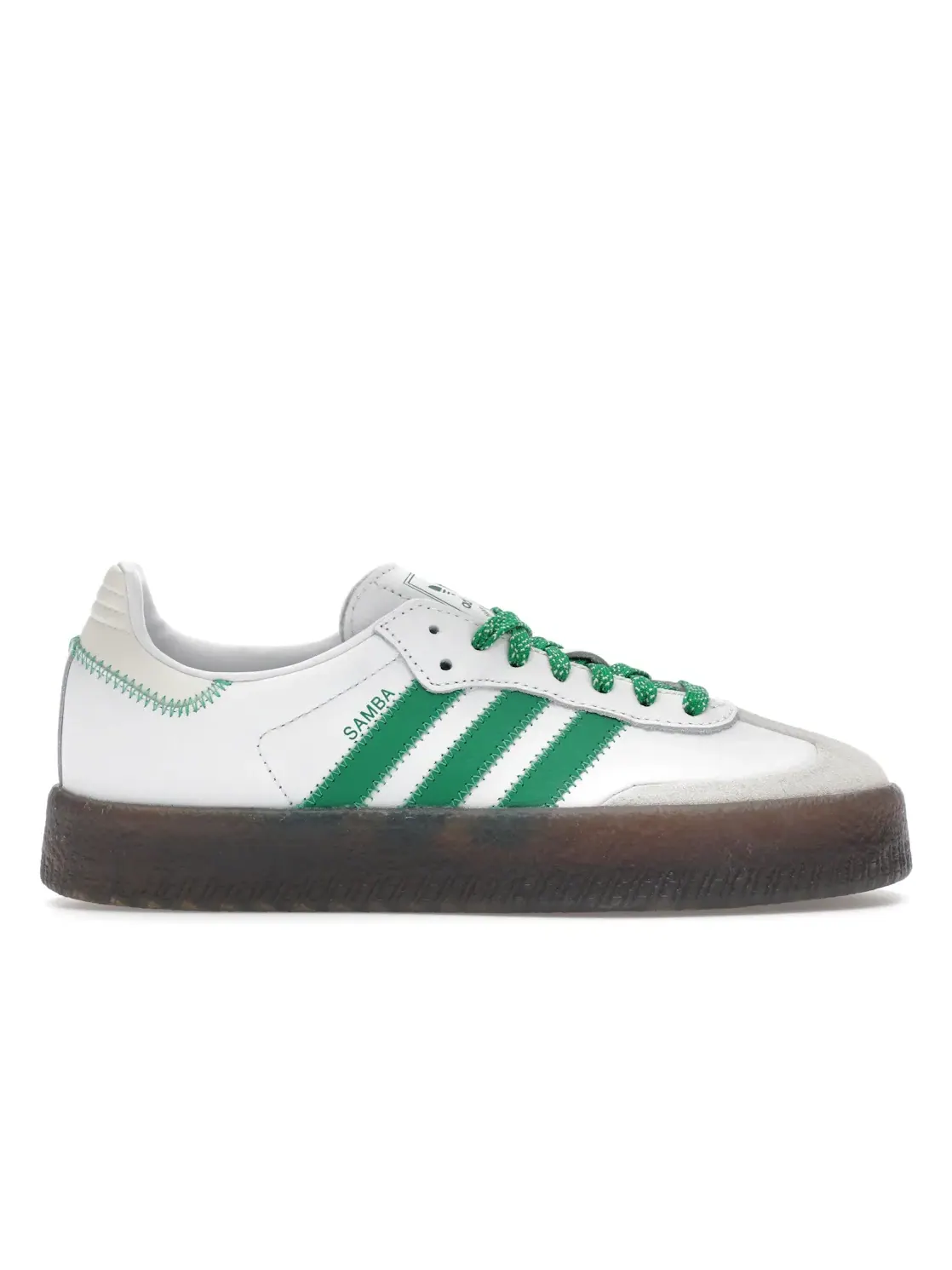 Женские кроссовки Lifestyle Adidas Sambae — изображение 1 из 4, белый/зеленый/белый