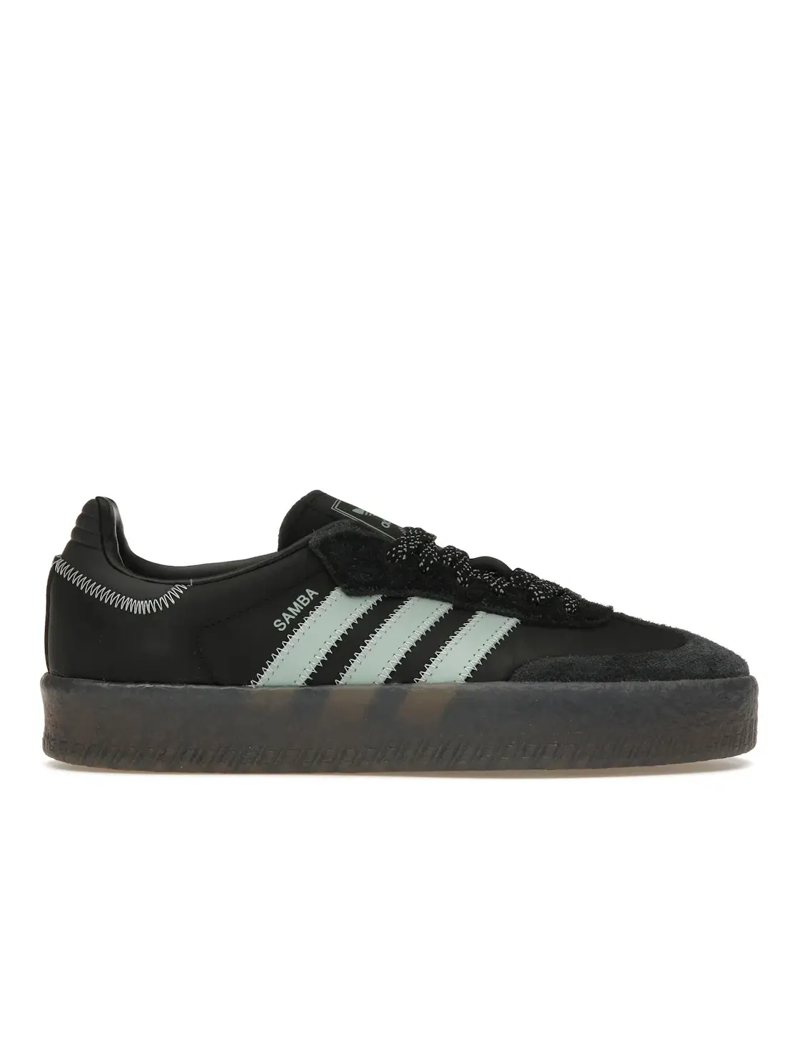 Женские кроссовки с низким профилем Adidas Sambae — изображение 1 из 4, черный зеленый