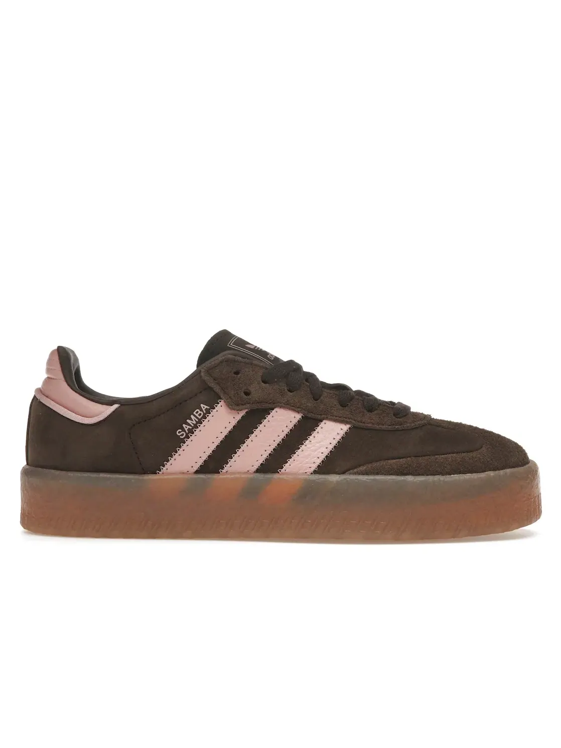 Женские кроссовки на платформе Adidas Sambae — изображение 1 из 4, темный коричневый
