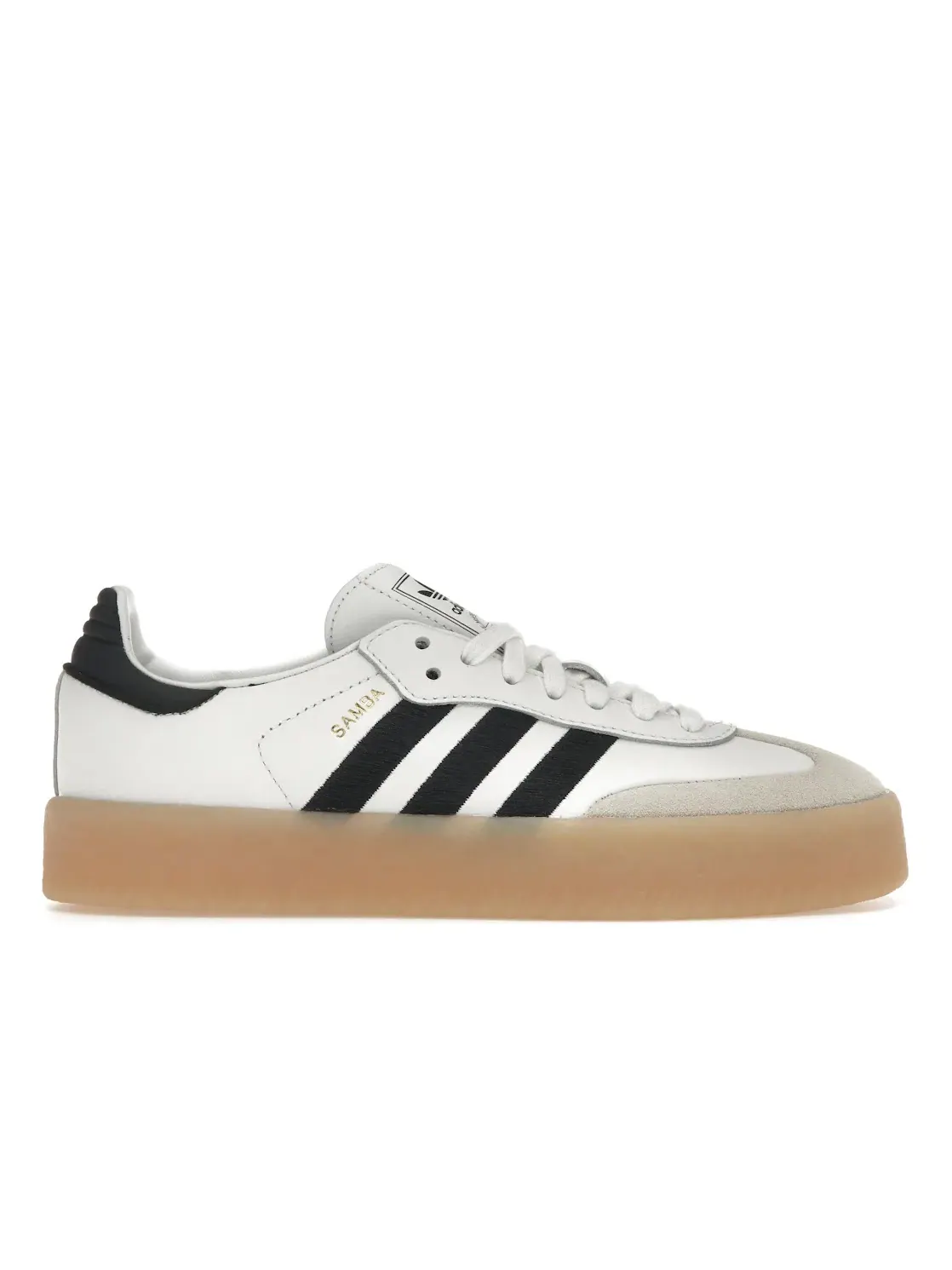 Женские кроссовки с замшевым верхом Adidas Sambae — изображение 1 из 4, белый белый черный