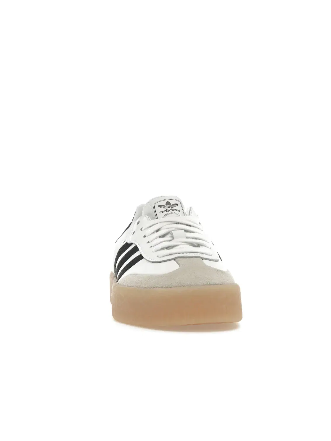 Женские кроссовки с замшевым верхом Adidas Sambae — изображение 2 из 4, белый белый черный