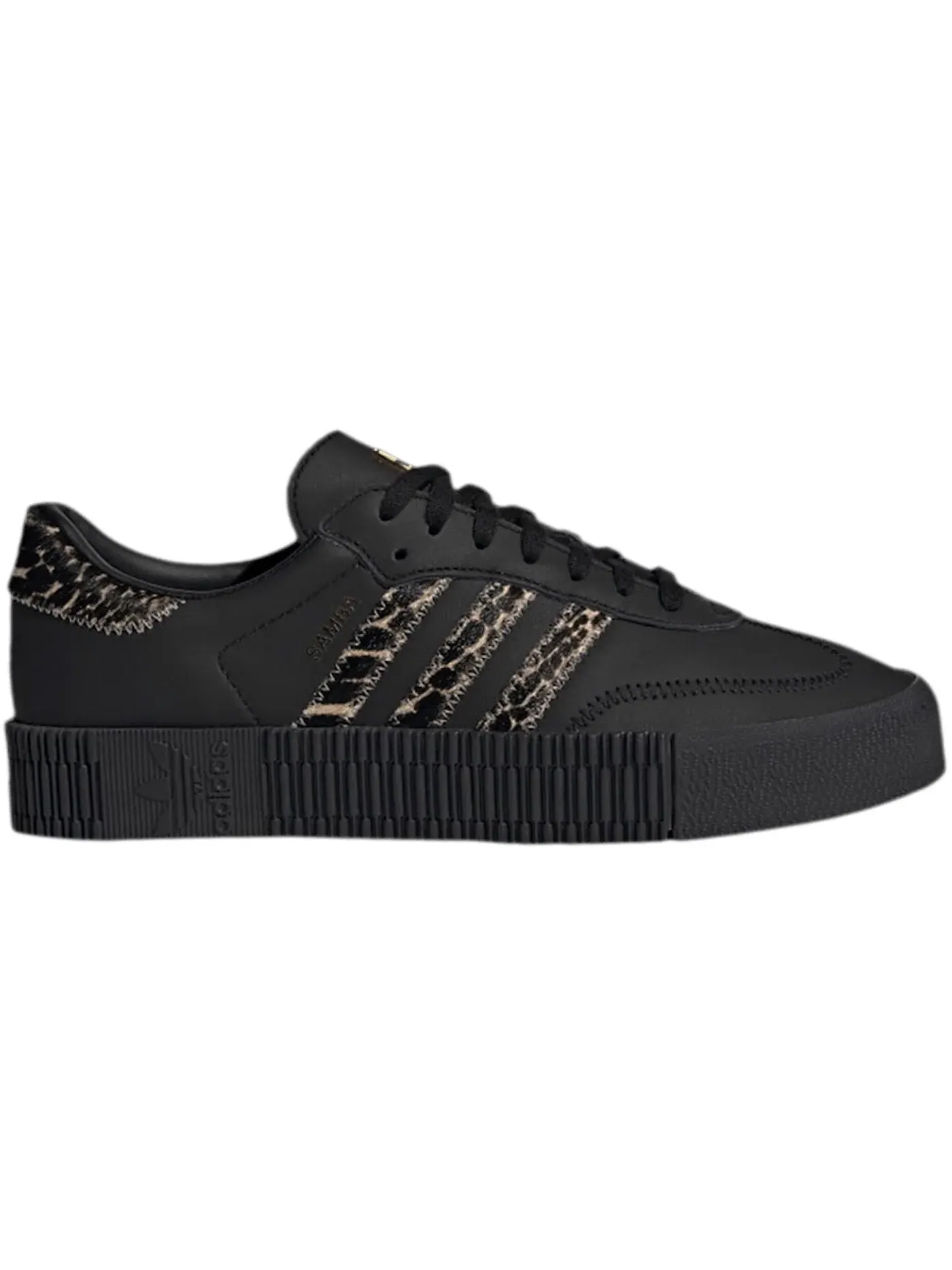 Женские кроссовки с принтом гепарда Adidas Sambarose — изображение 1 из 1