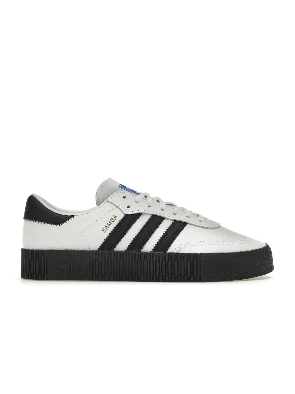 Женские кроссовки Lifestyle с оригинальным дизайном Adidas Sambarose — изображение 1 из 4, белый черный