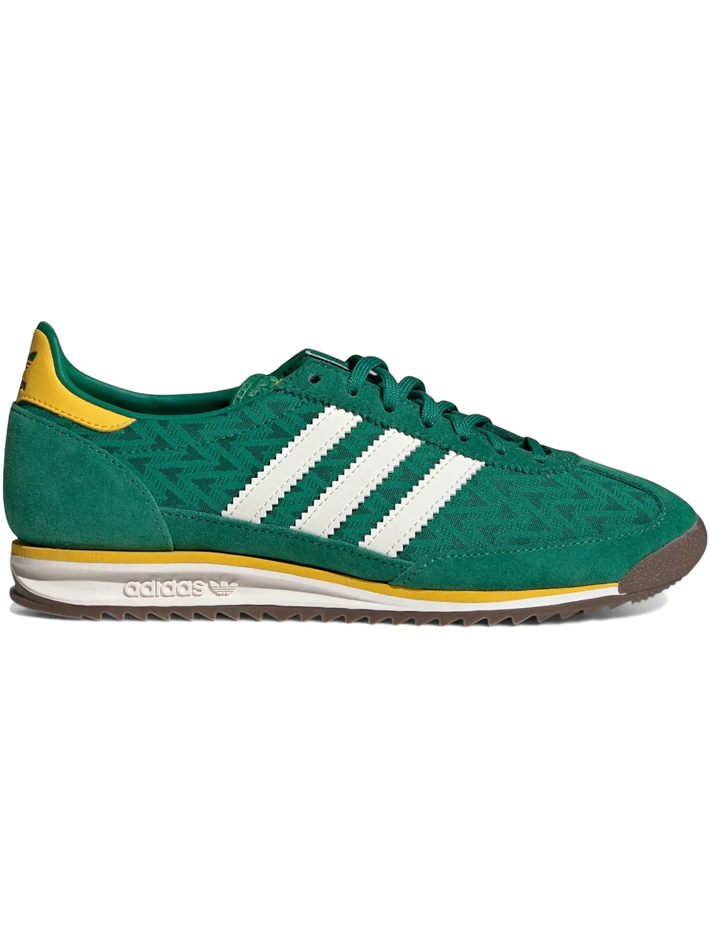 Женские кроссовки Lifestyle Adidas SL 72 OG — изображение 1 из 1, зеленый/белый/желтый